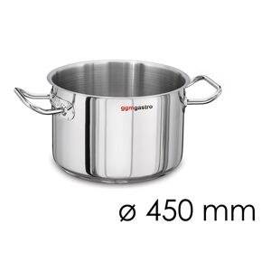 GGM GASTRO - Marmite à viande - Ø 450mm - Hauteur 220mm - Acier inoxydable - Convient pour induction