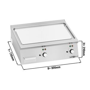 GGM GASTRO - Plaque à frire électrique - 9,6 kW - Lisse