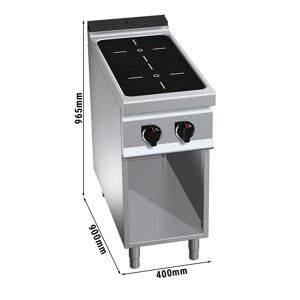 GGM GASTRO - Cuisinière à induction - 10 kW - 2 plaques de cuisson