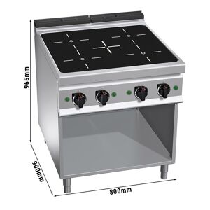 GGM GASTRO - Cuisinière à induction - 20 kW - 4 plaques de cuisson