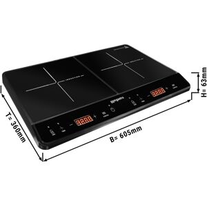 GGM GASTRO - Cuisinière à induction - 3,5 kW - 2 plaques de cuisson