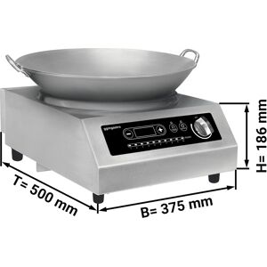 GGM GASTRO - Cuisinière à induction pour wok - 3,5 kW - WOK inclus