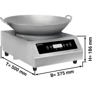 GGM GASTRO - Cuisinière à induction pour wok - 3,5 kW - WOK inclus