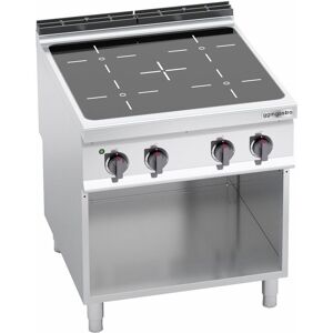 GGM Gastro - Four a infrarouges - 16 kW - 4 plaques de cuisson Argent