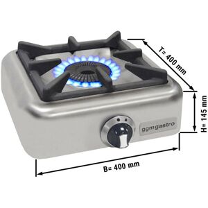 GGM Gastro - Rechaud a gaz - 4 kW - 1 bruleur Argent