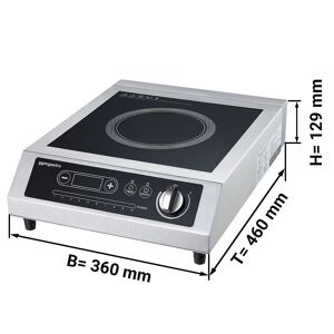 GGM Gastro - 4 pieces) cuisiniere a induction - 3,5 kW Argent