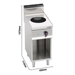 GGM Gastro - Wok a induction - 3,5 kW Argent