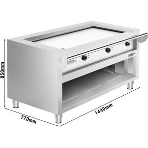 GGM GASTRO - Grill électrique Teppanyaki - 13,5kW - Plaque de cuisson lisse