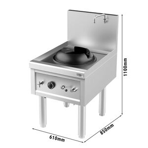 GGM GASTRO - Cuisinière wok à gaz - 27,5 kW - 1 zone de cuisson