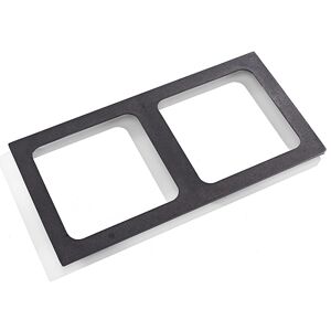 GGM GASTRO - Plaque de recouvrement Pour 2 plaques de cuisson carrées - 300x300mm