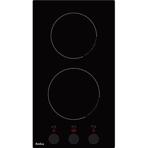 Amica - Domino induction 29cm 2900w noir aim2520t - noir - Publicité