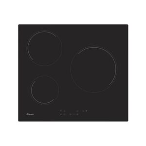 Candy CH63CT - Vitrocéramique - 3 plaques de cuisson - Niche - largeur : 56 cm - profondeur : 49 cm - noir - Publicité
