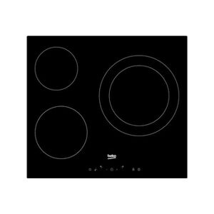Beko HIC63402T - Vitrocéramique - 3 plaques de cuisson - Niche - largeur : 56 cm - profondeur : 49 cm - noir - Publicité