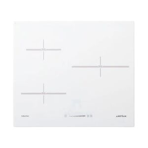 Airlux ATI632WHN - Table de cuisson à induction - 3 plaques de cuisson - Niche - largeur : 56 cm - profondeur : 49 cm - sans cadre - blanc pur - Publicité