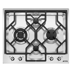 Smeg Classic PGF64-4 4 Burner Gas Hob - Stainless Steel - Publicité