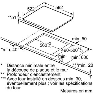 PLAQUE INDUCTION BOSCH PIX61RHC1E - table-de-cuisson