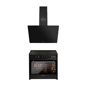 Premium cuisinière - 4 brûleurs - unité double - profondeur 90 cm - gaz -  Maxima