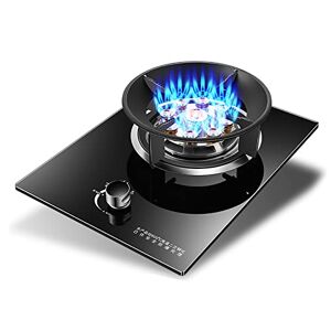 Plaque de cuisson à gaz 5 flammes - Intégrable - Noir