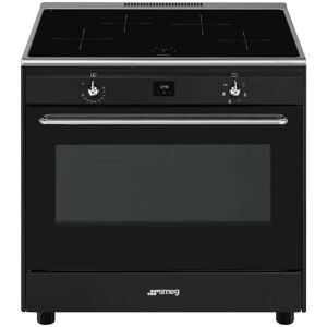 SMEG Cuisinère à induction 90cm SMEG CG90IANT9 coloris noir