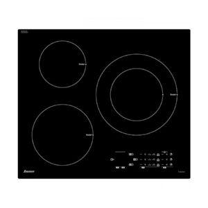 SAUTER Table de cuisson induction - 3 zones - 7200W - L60 x P52 cm - SPI5361B - Revetement verre - Noir usage non-intensif SAUTER