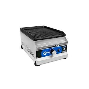Cleiton® - Plaques de cuisson à gaz rainurée en fer 30 cm / Plaques de cuisson professionnel pour la restauration à chauffe rapide
