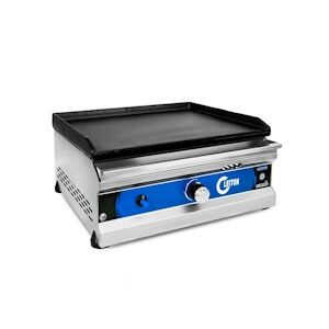 Cleiton® - Plaques de cuisson à gaz en fer 50 cm / Plaques de cuisson professionnel pour la restauration à chauffe rapide