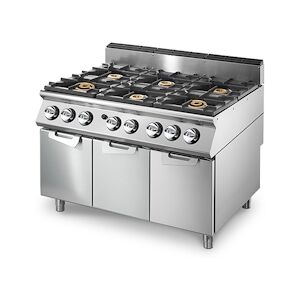 Virtus group Cuisinière Gaz avec 2 Brûleurs Chacun 16 kW et 4 Brûleurs Chacun 6 kW sur Coffre 3 Portes Virtus