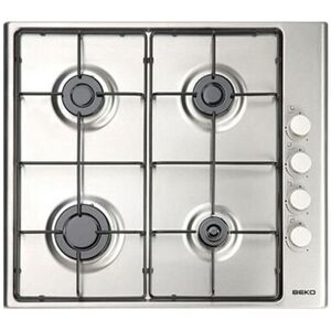 Venetacasa Beko 56 cm plaque de cuisson à gaz avec 4 brûleurs en acier inoxydable - hizg64120sx