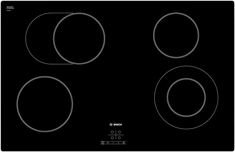 Bosch PKN811D17E 80cm QuickTherm Hob (Black)