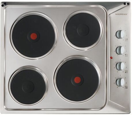 Nordmende HE62IX Solid Plate Electric Hob-Stainless Steel