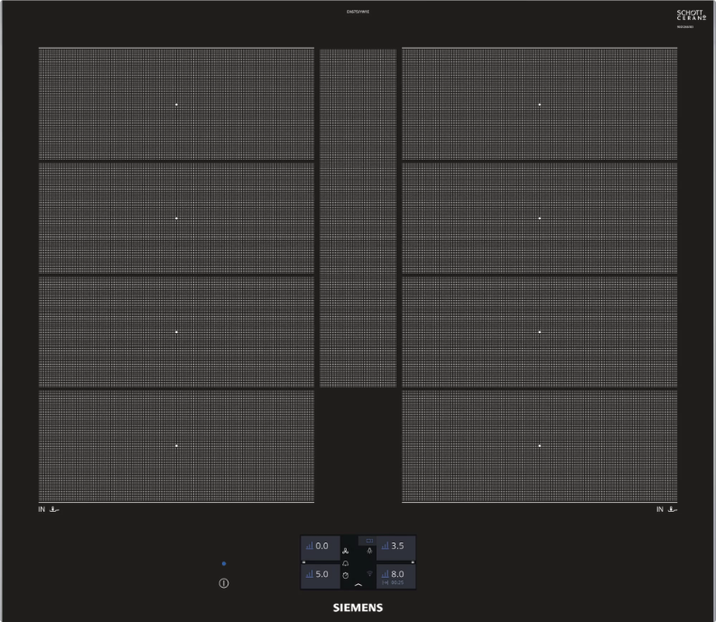 Siemens EX675JYW1E 60cm Flex Induction Hob-Black