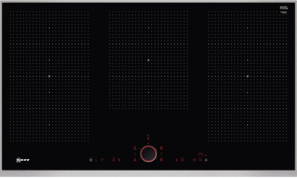 Neff T59TS61N0 90cm Flex Induction Hob with TwistPad Control-Black