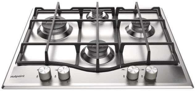 Hotpoint PCN641IXH 60cm Four Burner Gas Hob - Stainless Steel