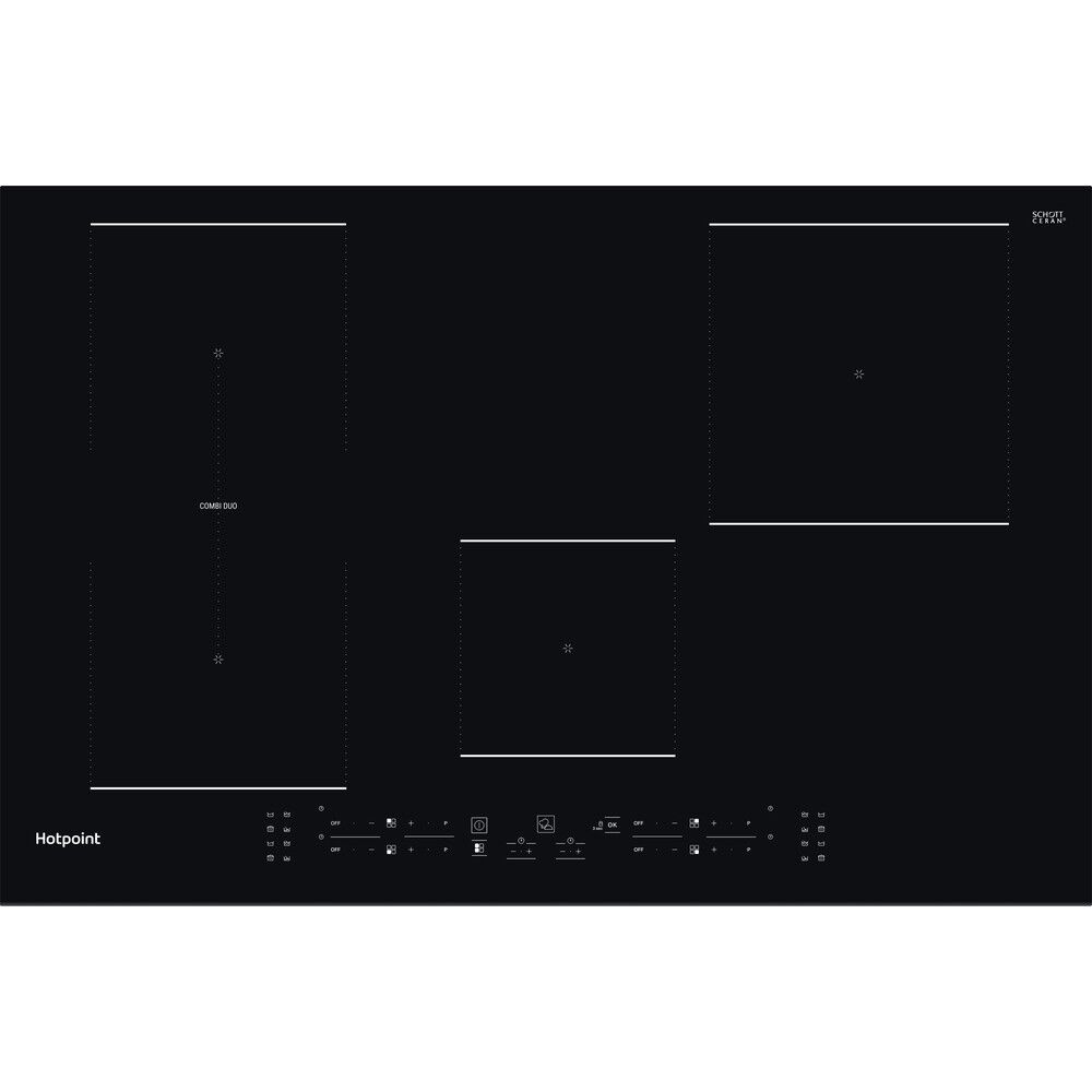 Hotpoint TB3977BBF 77cm Touch Control 4 Zone Induction Hob - Black