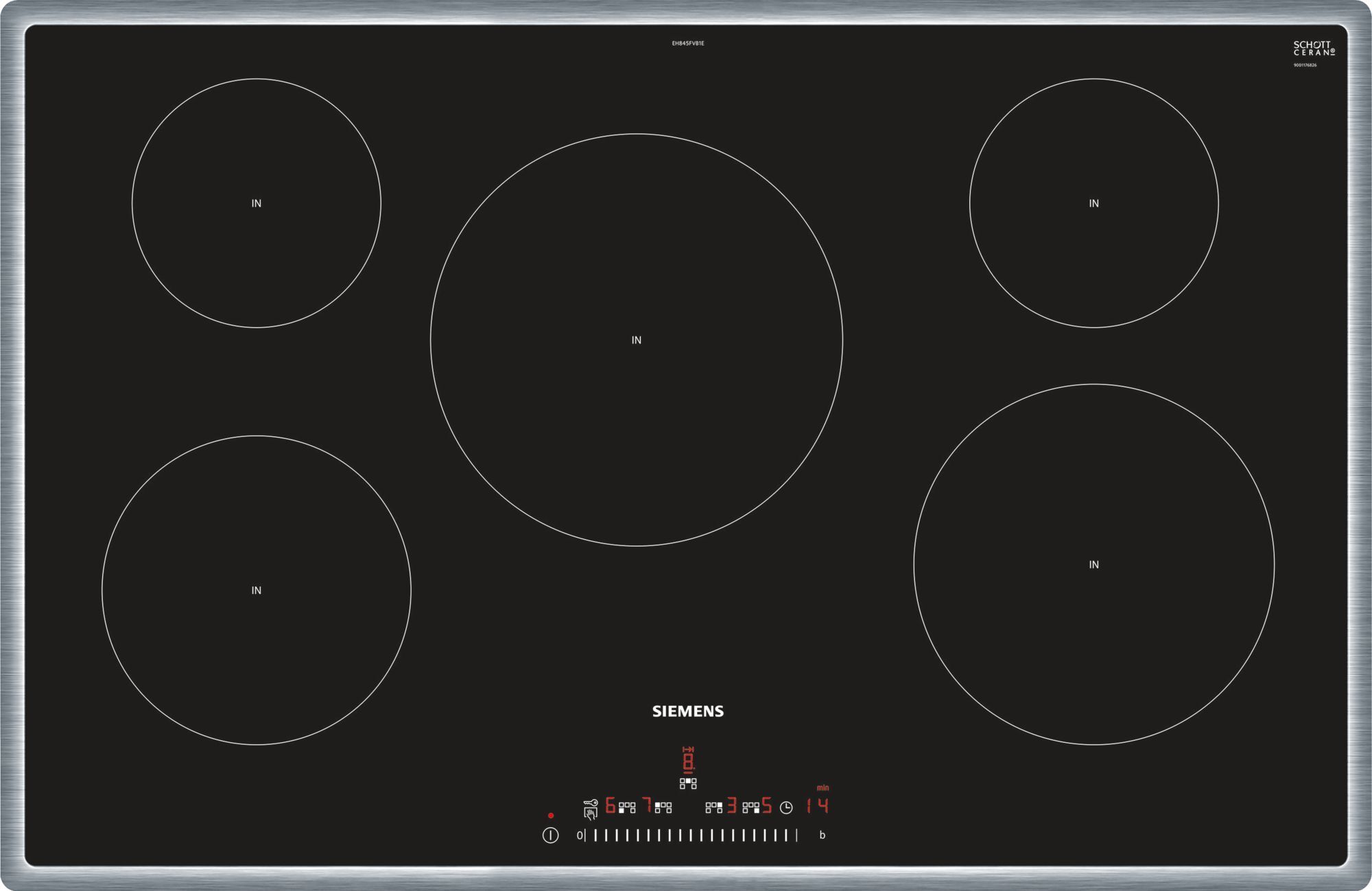 Siemens iQ100 EH845FVB1E 80cm Induction Hob Black