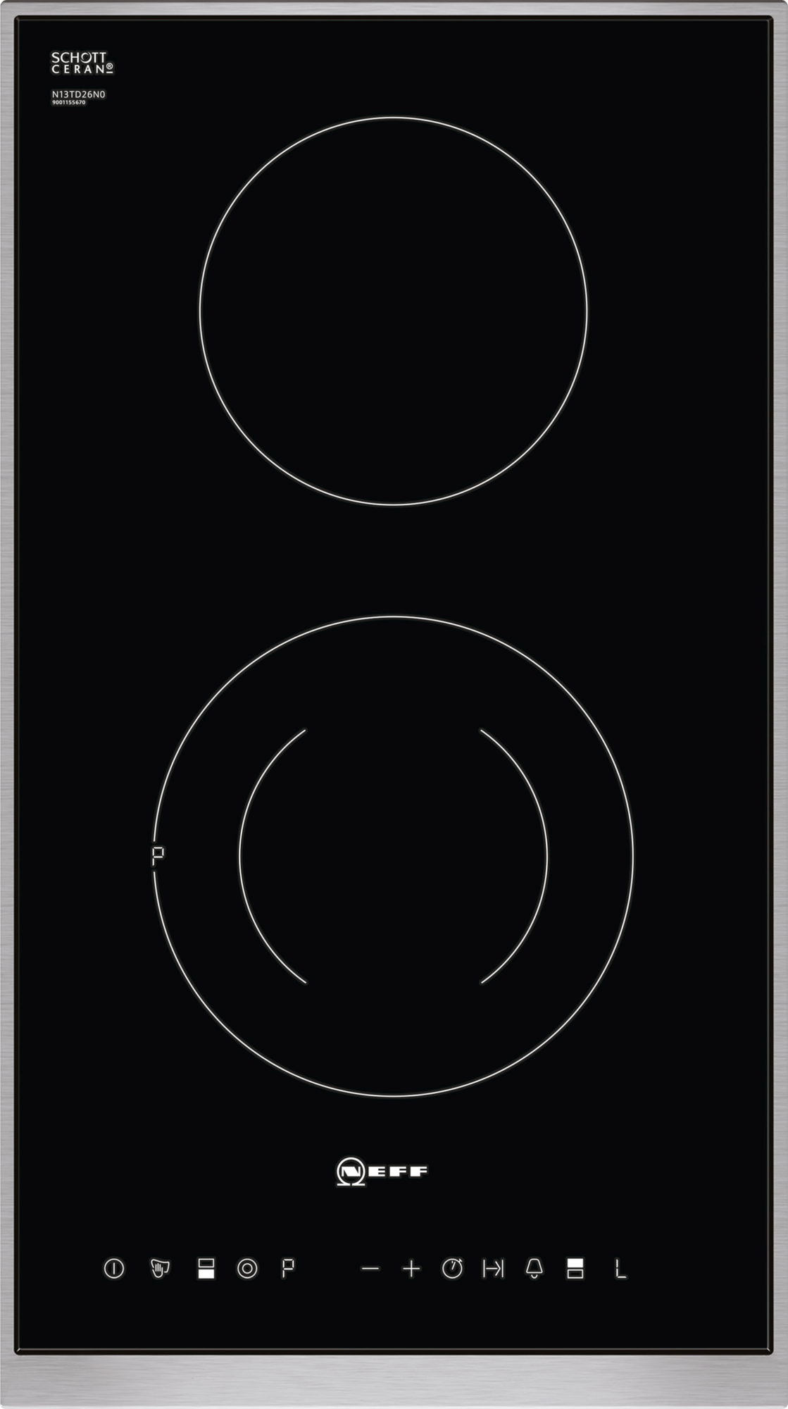 Neff N13TD26N0 30cm Domino electric hob - Black