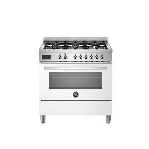 Ⓜ️🔵🔵🔵 BERTAZZONI PRO96L1EBIT - Piano cottura a gas, 6 fuochi, Serie Professional, Bianc