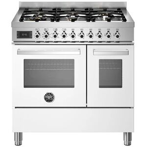 Ⓜ️🔵🔵🔵 BERTAZZONI PRO96L2EBIT - Piano cottura a gas, 6 fuochi, Serie Professional, Bianc