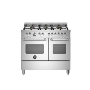 Ⓜ️🔵🔵🔵 BERTAZZONI MAS106L2EXT - Piano cottura a gas, 6 fuochi, Bruciatore ad altro rendi