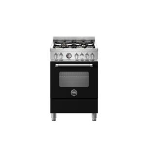 Ⓜ️🔵🔵🔵 BERTAZZONI MAS64L1ENET - Piano cottura a gas, 4 Fuochi, Serie Master, Nero Opaco,