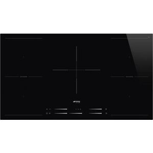 Ⓜ️🔵🔵🔵 Smeg SI2M7953D - Piano cottura Induzione, 90 cm, Nero, Estetica Universale, Elett