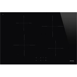 Ⓜ️🔵🔵🔵 Smeg SI2741D - Piano di cottura a induzione, Nero, 70/ 75 cm, Estetica Universale