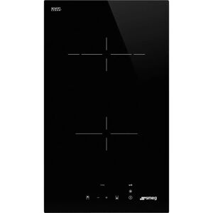 SMEG Universal SE232TD1 piano cottura Nero Da incasso 30 cm Ceramica 2 Fornello(i)