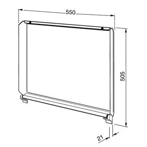 SMEG C60CEB/1 accessorio e componente per piano cottura Vetro, Metallo Copertura per uso domestico