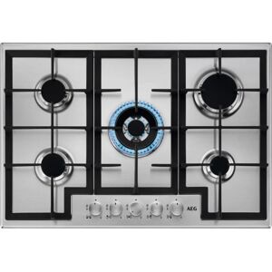 AEG HGB75400SM Acciaio inossidabile Da incasso 75 cm Gas 5 Fornello(i)