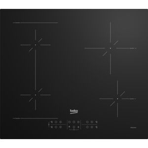 Beko HII64200SFMT piano cottura Nero Da incasso 59 cm Piano cottura a induzione 4 Fornello(i)