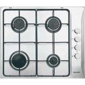 GLEM GAS Piano Cottura A Gas Gtl64ix 4 Fuochi 58,5cm-inox