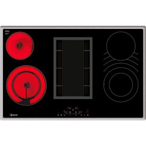 Neff T18BD3AN0, piano cottura autosufficiente (nero/acciaio inox, con cappa aspirante integrata)