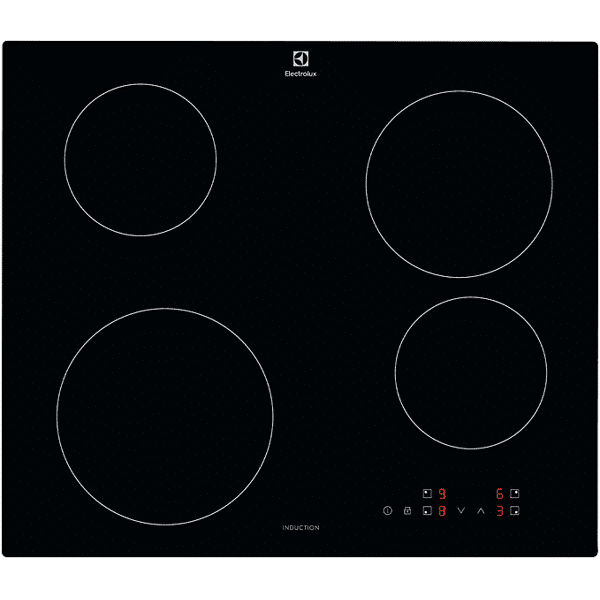 electrolux piano cottura a induzione  eib60424ck, 4 zone cottura, 59 cm x 52