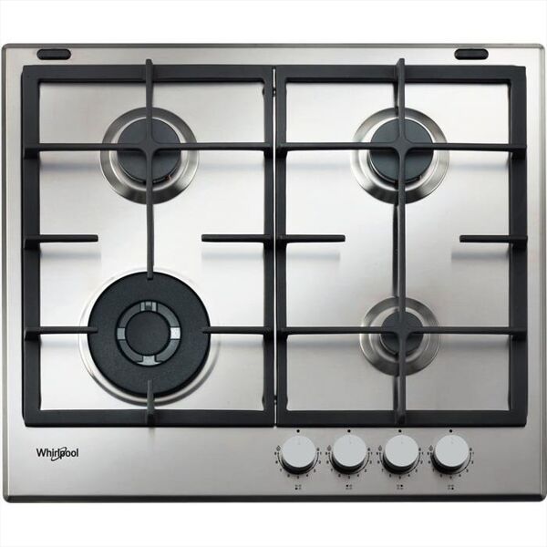 whirlpool piano cottura a gas gmal 6422/ixl hob wp 59 cm-acciaio inossidabile